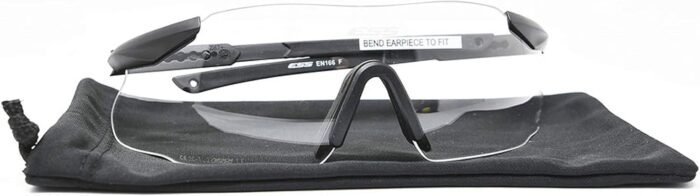 ess ice one ballistic eyeshield clear lens white