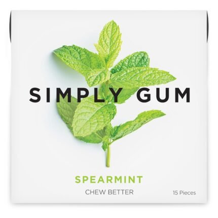 Simply Gum Spearmint Chewing Gum, 15 Ct