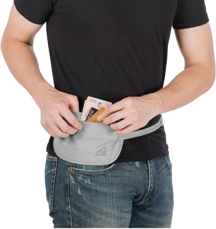 pacsafe coversafe waist wallet grey