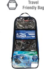 tusa sport snorkel mask & fins set white medium