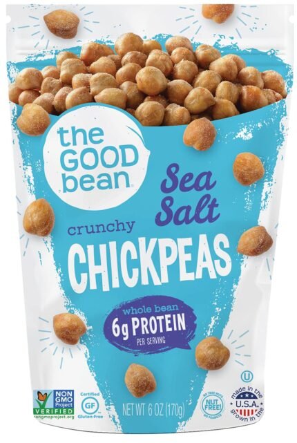 The Good Bean Crunchy Chickpeas, Sea Salt, 6 Oz