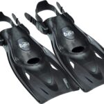 tusa sport long blade snorkel fins black medium