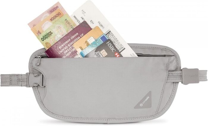 pacsafe coversafe waist wallet grey