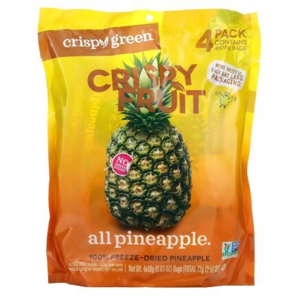 Crispy Green Freeze-Dried Pineapple, 2.54 Oz