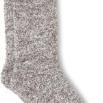 Barefoot Dreams Women's Socks, Charcoal-White, L/XL