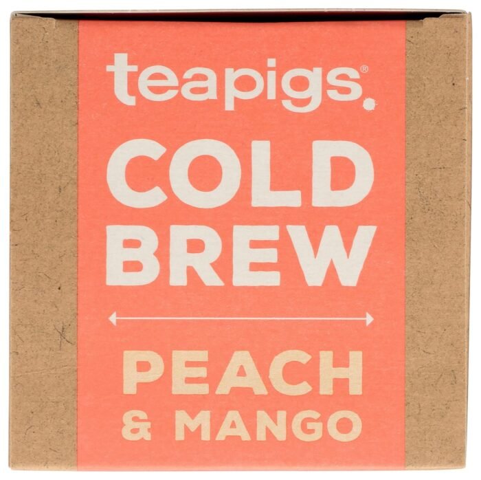 teapigs peach and mango cold brew tea 10 ct