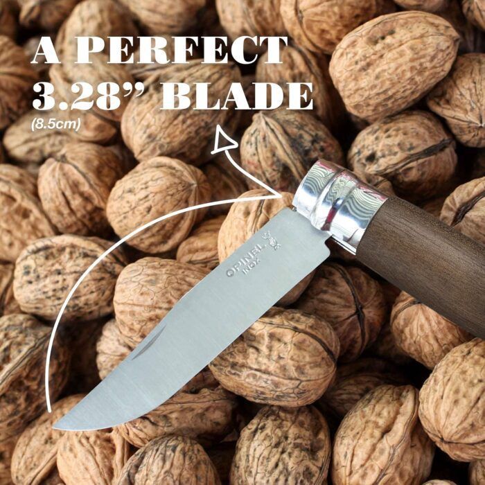 Opinel No.08 Classic Original Stainless Steel Knife, Padouk - Image 7
