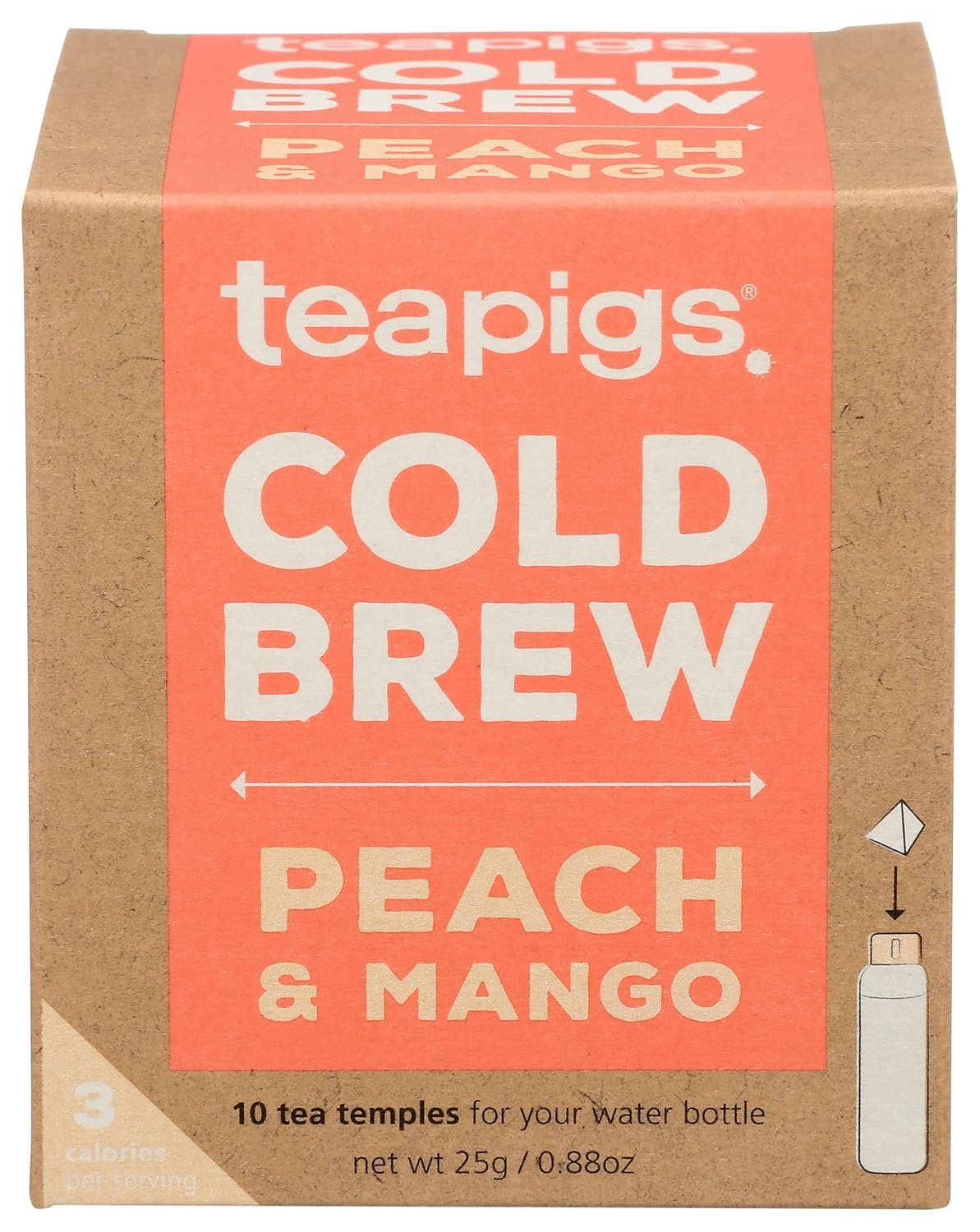teapigs peach and mango cold brew tea 10 ct