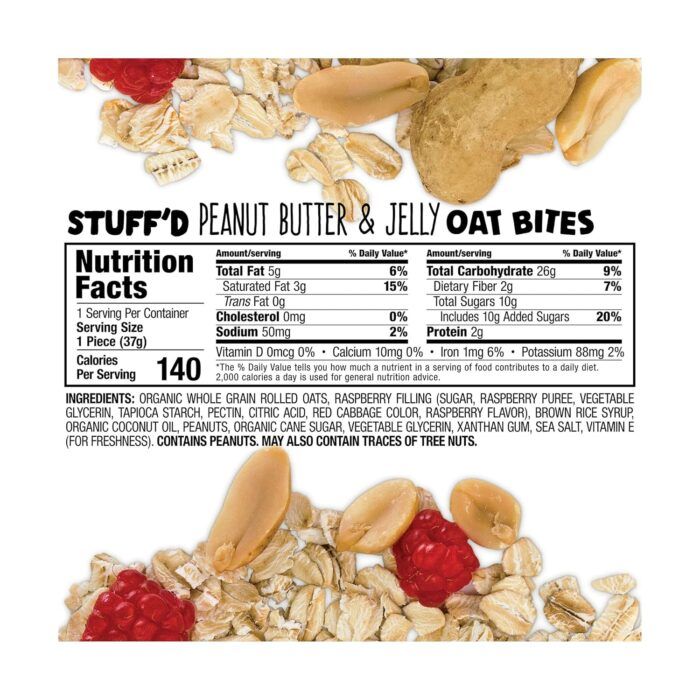 Bobo's Oat Bites, Peanut Butter & Jelly Stuffed, 5 Ct - Image 5