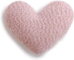 demdaco pink heart throw pillow 11 x 10
