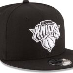 New Era New York Knicks Fitted Cap, Black, One Size