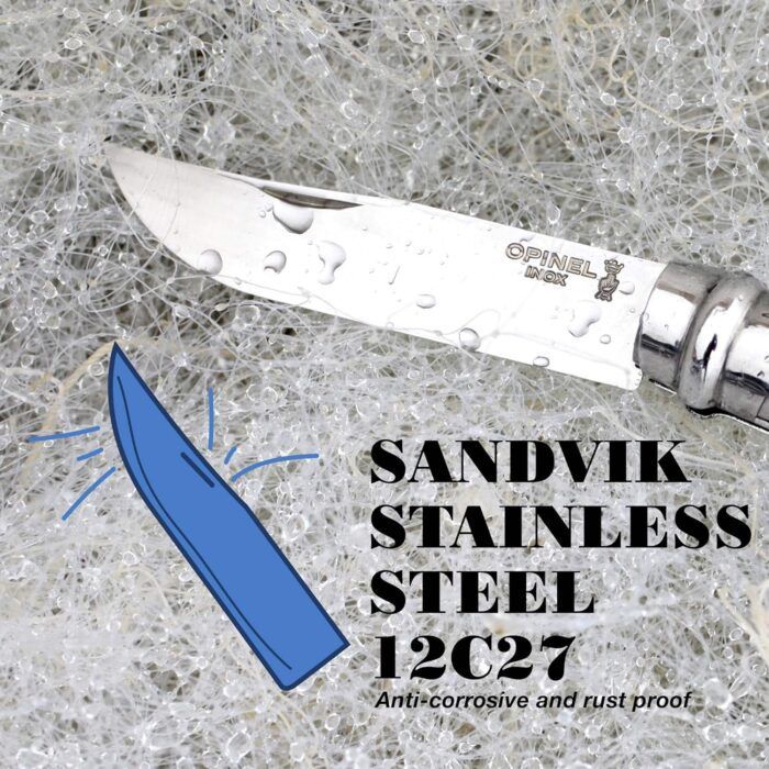 Opinel No.08 Classic Original Stainless Steel Knife, Padouk - Image 3