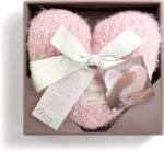 demdaco pink heart throw pillow 11 x 10
