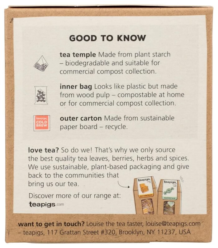 teapigs peach and mango cold brew tea 10 ct