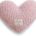 demdaco pink heart throw pillow 11 x 10