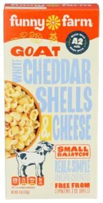 funny farm goat white cheddar shells