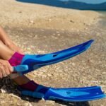 tusa sport long blade snorkel fins black large