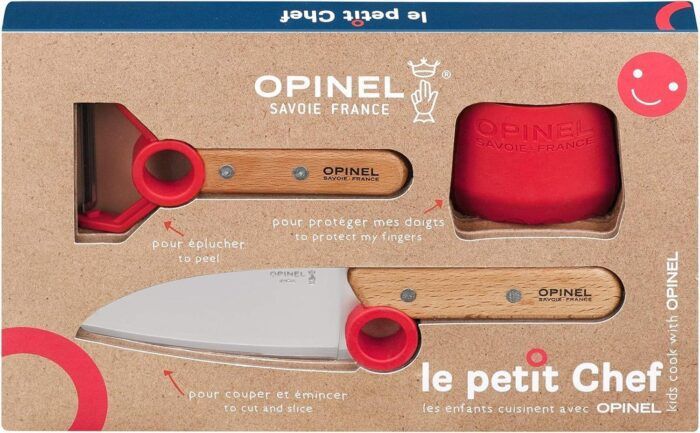 Opinel Le Petit Chef Complete 3 Piece Kitchen Set - Image 1