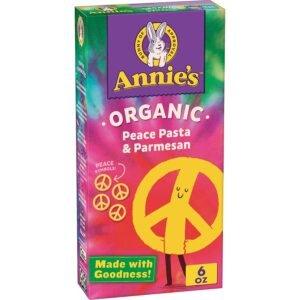 annies homegrown macaroni & cheese peace pasta pack