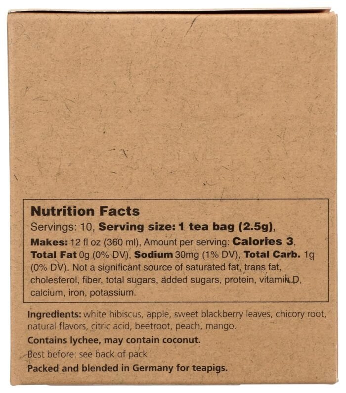 teapigs peach and mango cold brew tea 10 ct