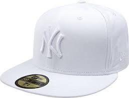 New Era Men's Snapback,  New York Yankees White, 7 3/8
