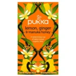 pukka herbal teas lemon ginger & manuka honey 20 ct