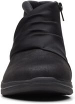 clarks womens breeze dusk ankle boot black textile 8