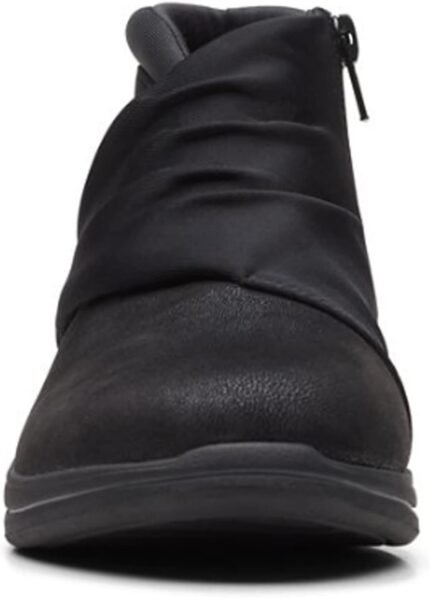 clarks womens breeze dusk ankle boot black textile 8