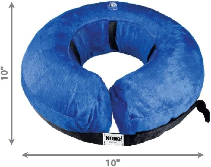kong cloud collar plush inflatable blue medium