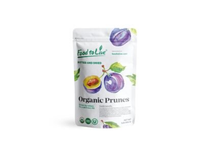 Food to Live Pitted & Dried Oragnic Prunes, 1 lb