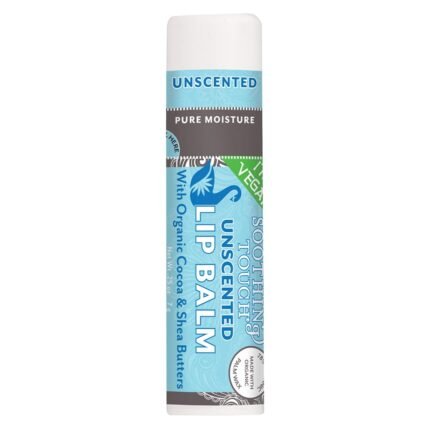 Soothing Touch Lip Balm, Vegan Unscented, 0.25 Oz