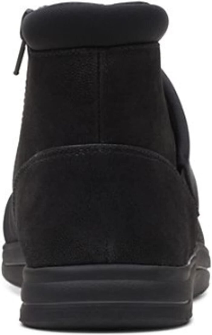 clarks womens breeze dusk ankle boot black textile 8