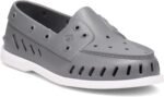 sperry mens authentic float boat shoe grey white 11