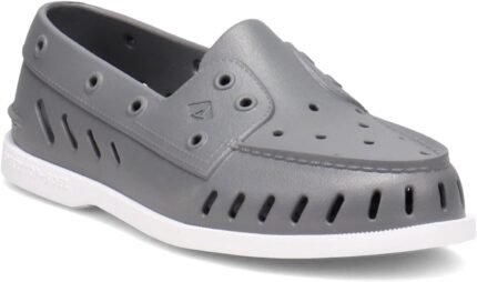 sperry mens authentic float boat shoe grey white 11