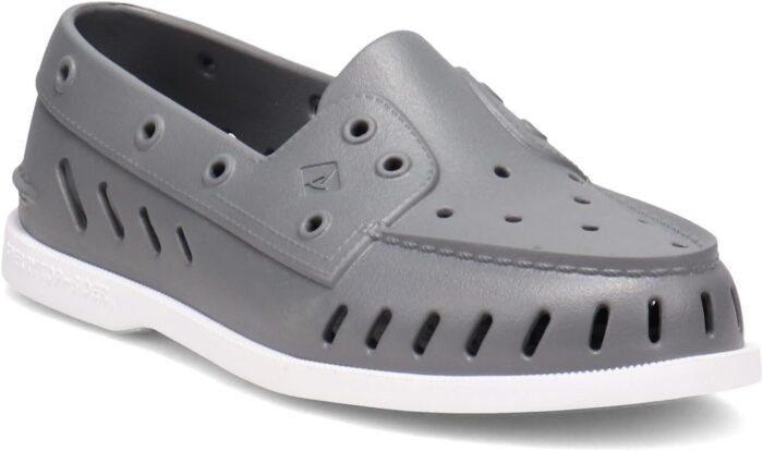 sperry mens authentic float boat shoe grey white 11