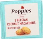 poppies belgian coconut macaroons pack