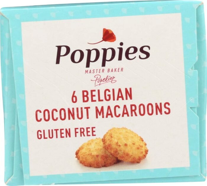 poppies belgian coconut macaroons pack