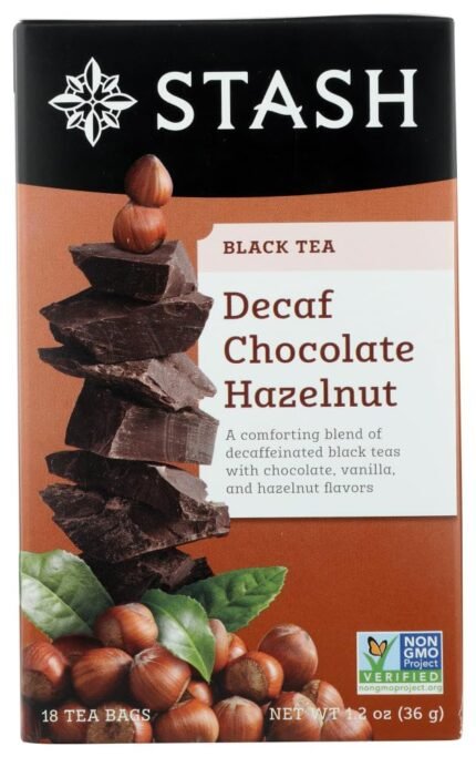 Stash Decaf Chocolate Hazelnut Black Tea, 18 Ct