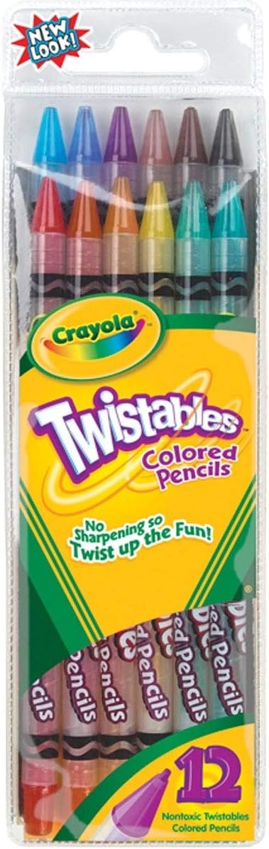 crayola twistables pencils assorted colors 12 ct