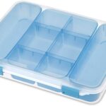 sterilite divided case multicolor