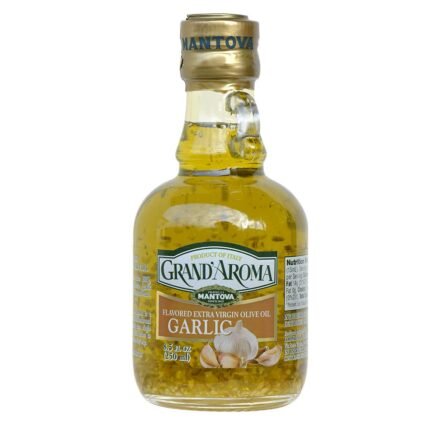 Grand'aroma Extra Virgin Olive Oil Garlic, 8.5 Fl Oz