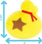 tomy animal crossing bell bag junior plush toy 6 in