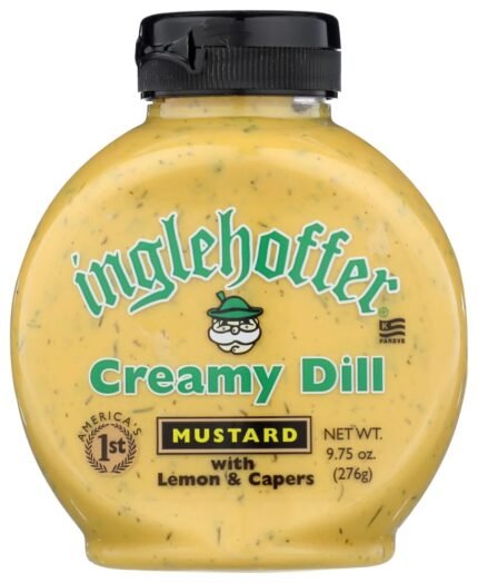 Inglehoffer Dill Mustard with Lemon & Capers 9.75 Oz