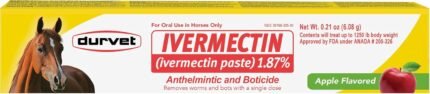 Durvet Ivermectin Paste Dewormer, Apple Flavor, .21 Oz