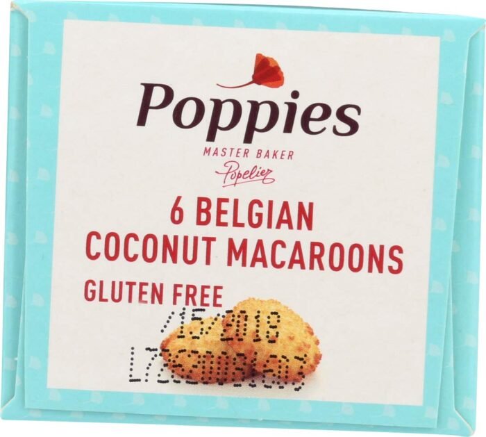 poppies belgian coconut macaroons pack