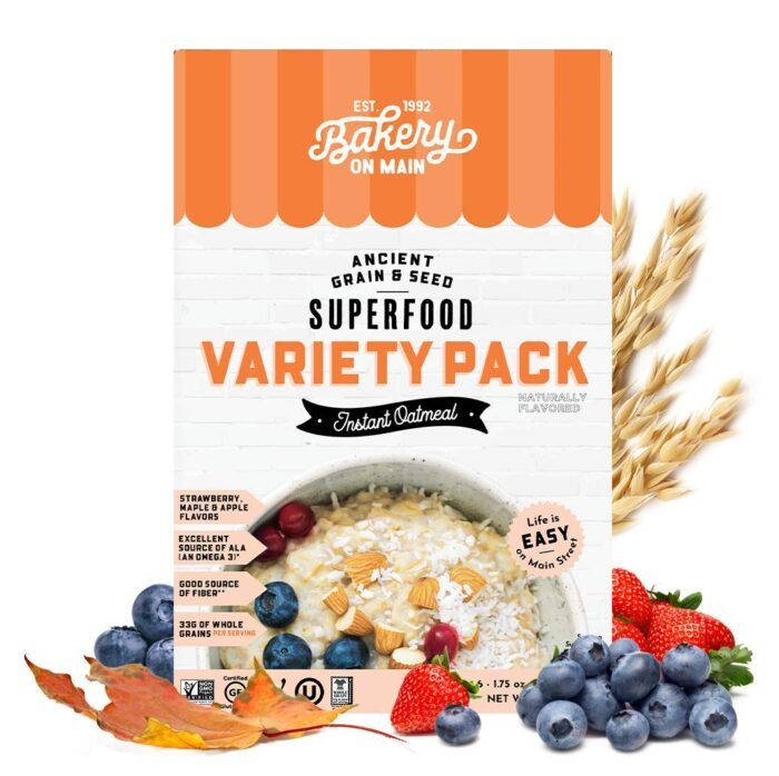 backery on main variety pack instant oatmeal pack