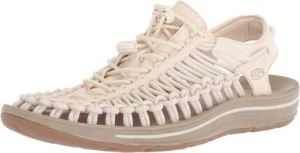 KEEN Women's Sandals, White Cap/Cornstalk, 8.5