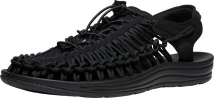 KEEN Men's Two Cord Sandals, Black/Black, 10