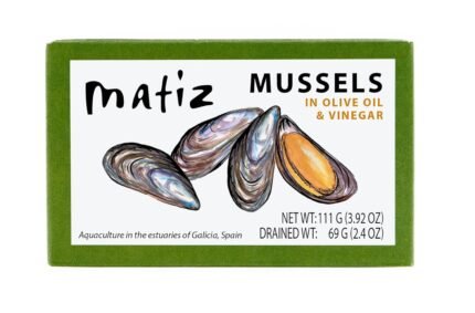 Matiz España Mussels in Olive Oil & Vinegar, 3.92 Oz