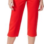 gloria vanderbilt womens amanda capri red spark 6